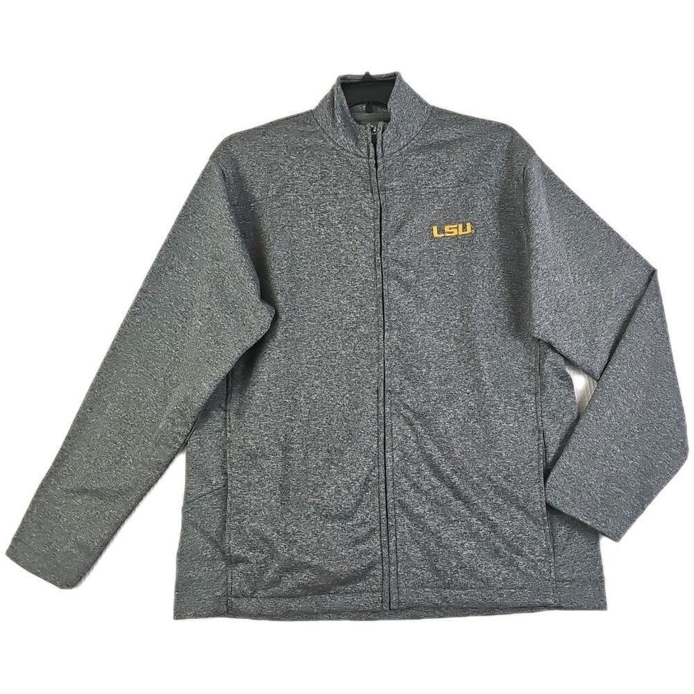 LSU fighting TIGERS~Men's Size L/G(42/44)~Gray Jacket by Ka Knights Apparel NWOT